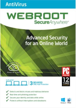 Webrot SecureAnywhere AntiVirus 1 year/1PC