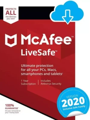 Antivirus McAfee LiveSafe 1 Year (Email Delivery)