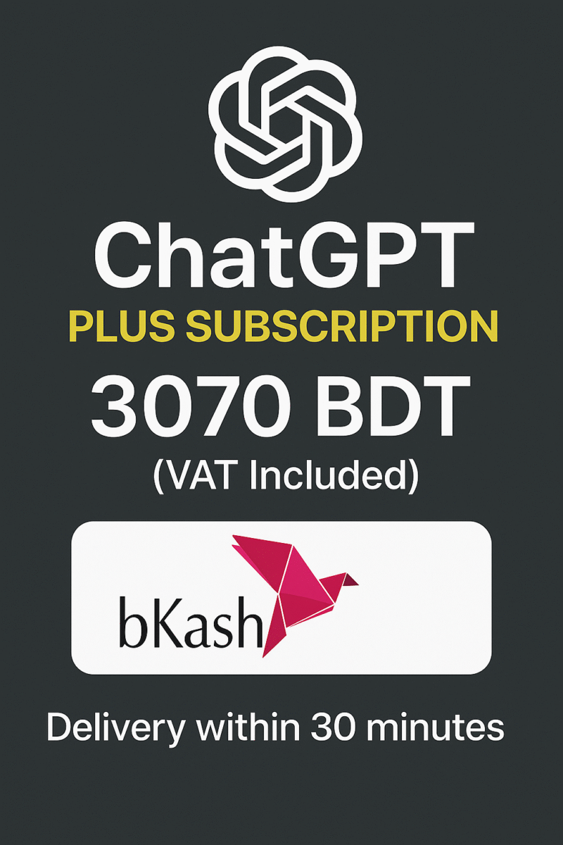 ChatGPT Plus 1 Month (VAT Included)