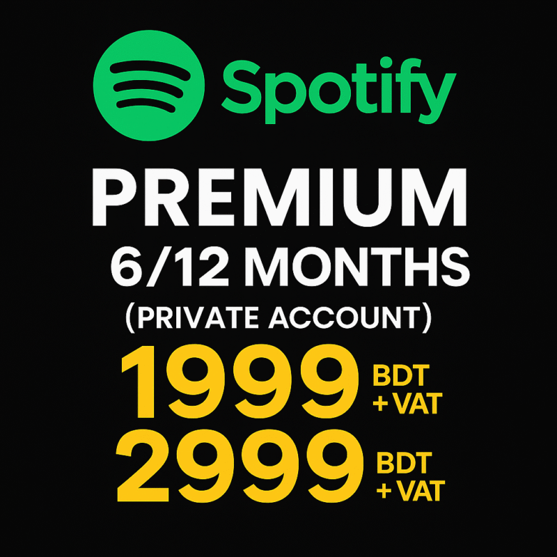 Spotify Premium 6/12 Months