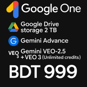 Google One 2TB + Gemini AI Pro + VEO3
